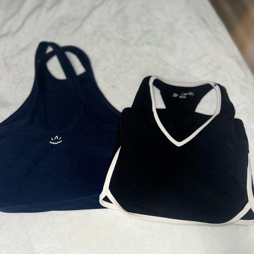 Beyond Yoga & aerie Black and Navy Apparel